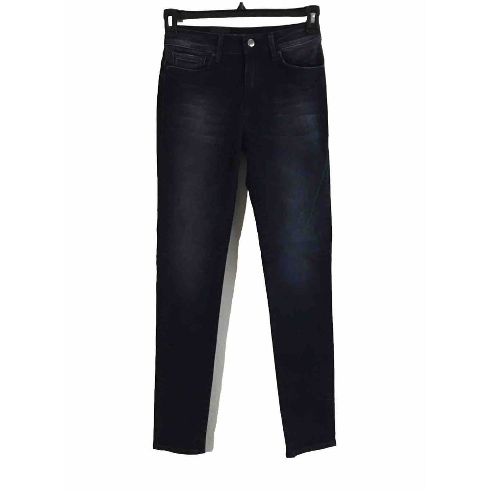 NEW Mavi Jeans 27 Black Alissa High Rise Super Skinny Faded Denim